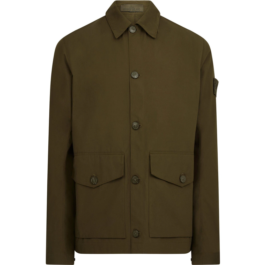 Stone Island Ghost O Ventile Overshirt - Militaire V0054